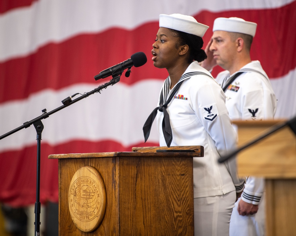 USS Ronald Reagan (CVN 76) hosts a 9/11 Remembrance Ceremony