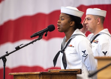 USS Ronald Reagan (CVN 76) hosts a 9/11 Remembrance Ceremony