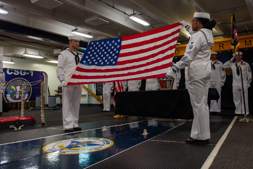 USS Carl Vinson holds 9/11 Remembrance Ceremony