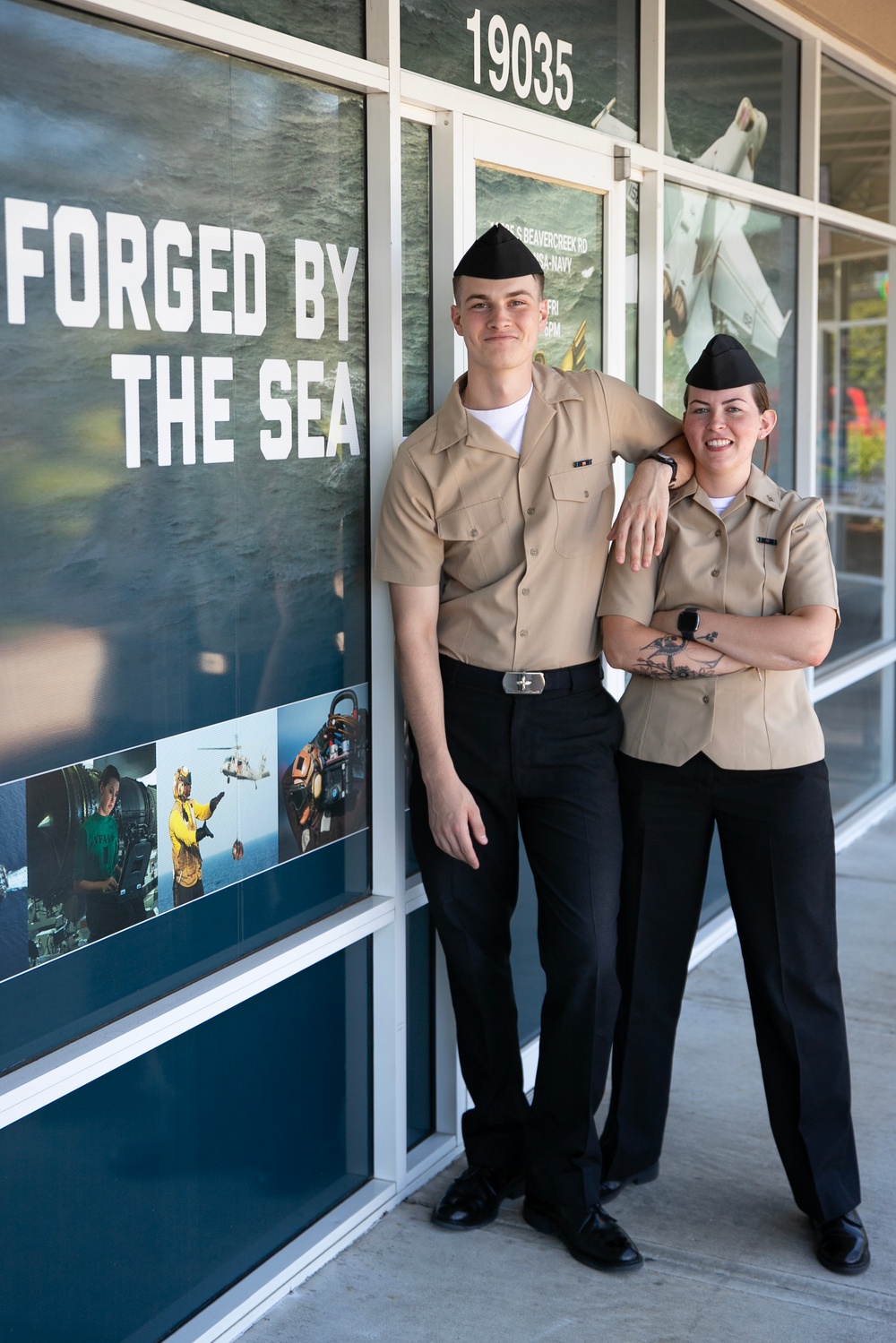 Cousins find each other at Recruit Training