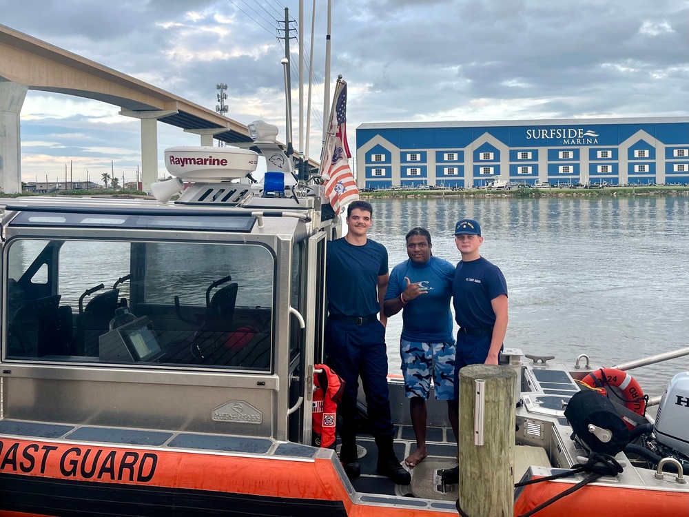 Coast Guard rescues surfer beset by weather near Freeport, Texas