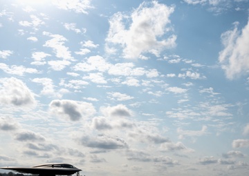 B-2 takes-off from RAAF Amberley for local BTF integration mission
