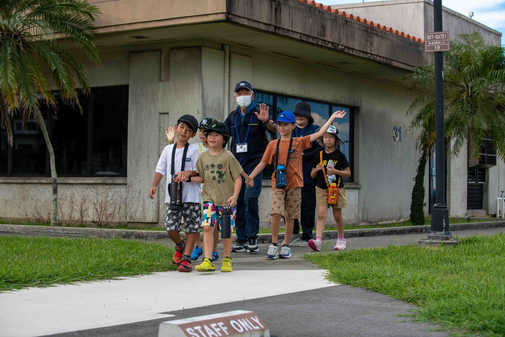Kadena and local community conduct a tsunami evacuation drill