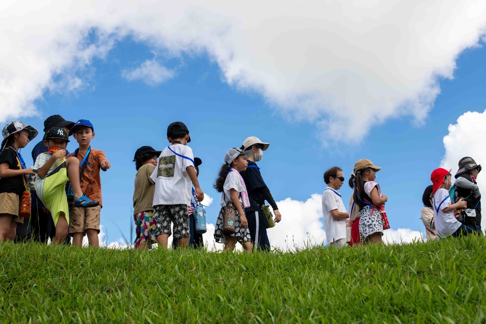 Kadena and local community conduct a tsunami evacuation drill