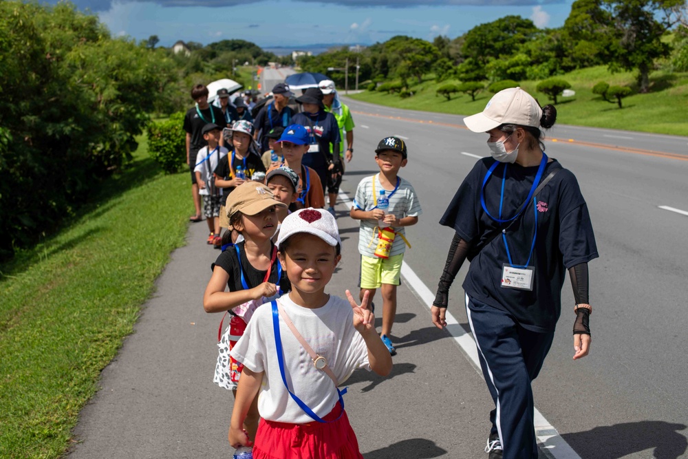 Kadena and local community conduct a tsunami evacuation drill