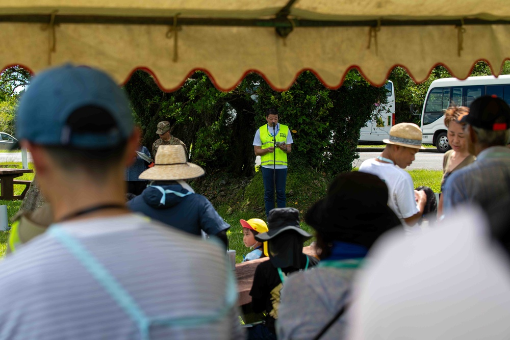 Kadena and local community conduct a tsunami evacuation drill