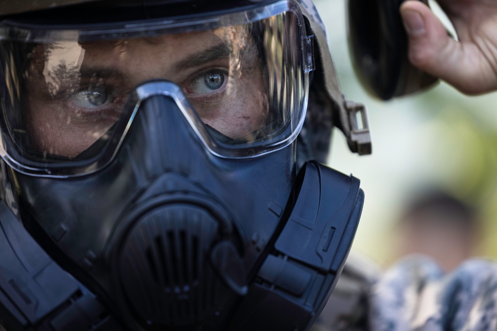 SY 24 | BLT 1/5 and ROK Marines participate in CBRN response training