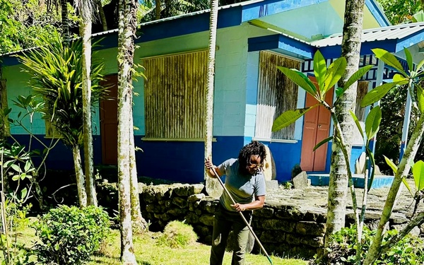 U.S. Coast Guard conduct community clean up in Yap, Federated States of Micronesia, under Pacific Partnership 2024