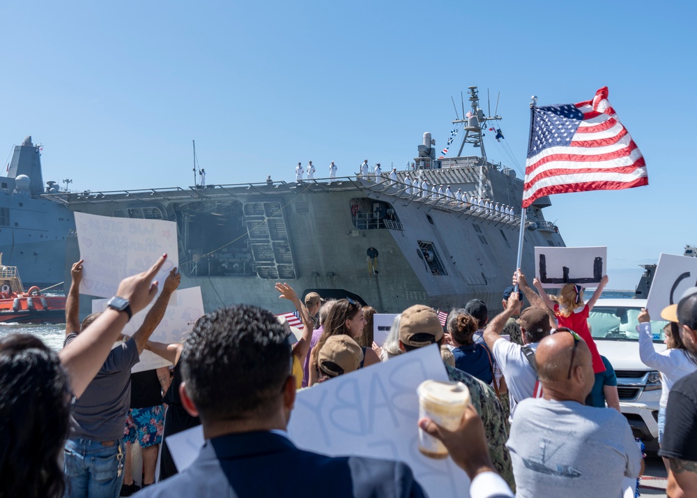 USS Manchester (LCS 14) Returns to Homeport