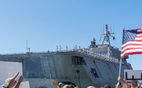 USS Manchester (LCS 14) Returns to Homeport