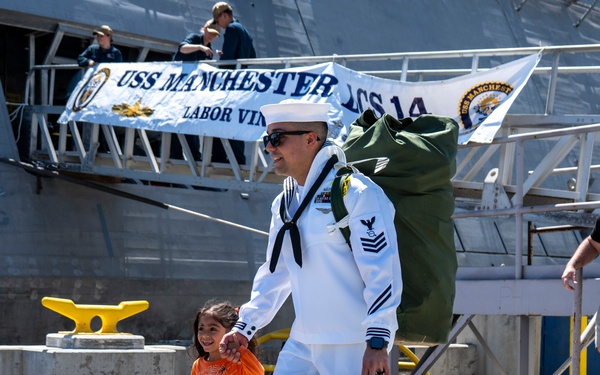 USS Manchester (LCS 14) Returns to Homeport