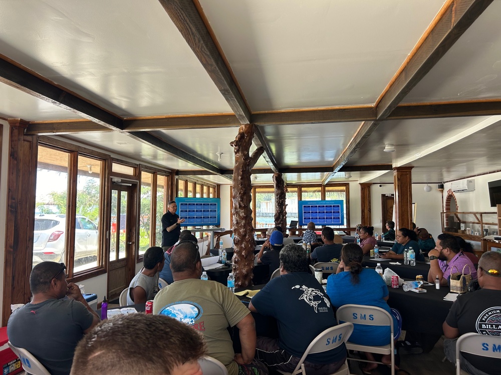 U.S. Coast Guard provides emergency management and boating safety workshops in Yap, Federated States of Micronesia, under Pacific Partnership 2024