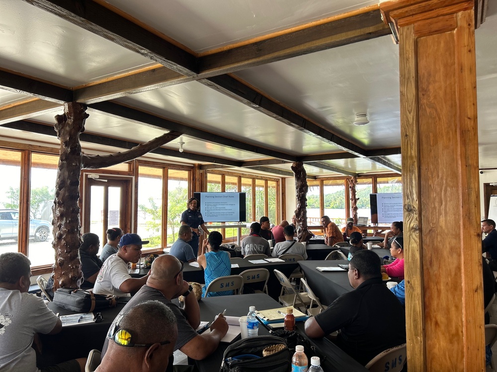 U.S. Coast Guard provides emergency management and boating safety workshops in Yap, Federated States of Micronesia, under Pacific Partnership 2024