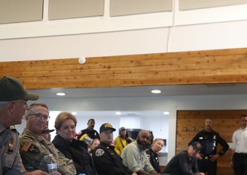 Governor Newsom and Maj. Gen. Beevers Discuss Line Fire Response
