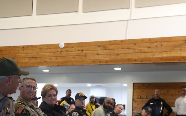 Governor Newsom and Maj. Gen. Beevers Discuss Line Fire Response