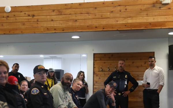 Leaders Coordinate Response to Line Fire Threat