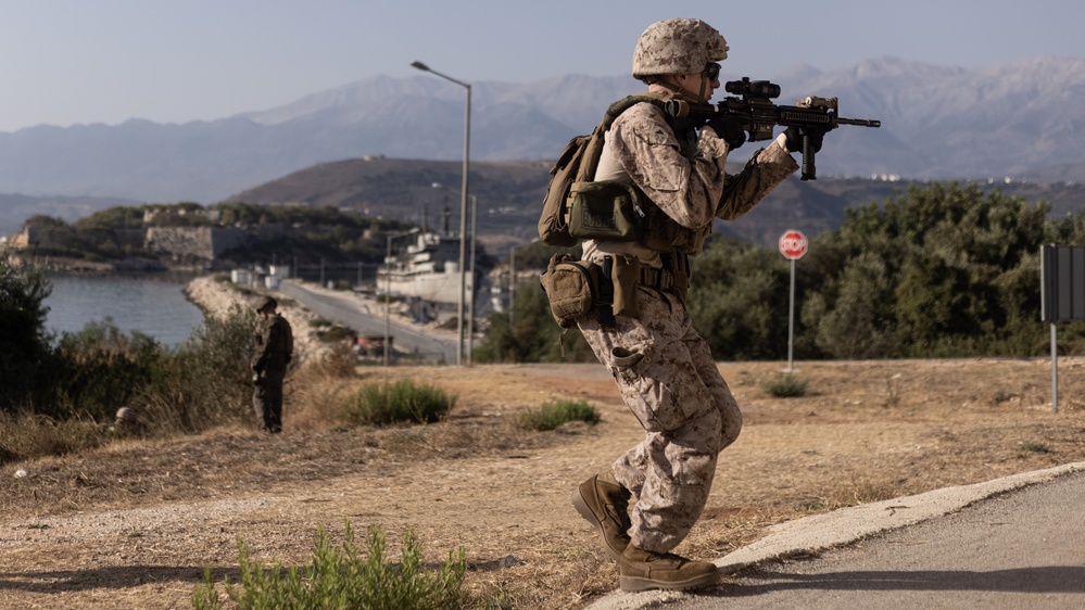 24th MEU (SOC) Marines Conduct MOUT Training at NSA Souda Bay