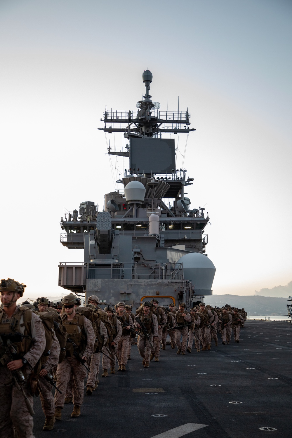 BLT 1/8 Sustainment Hike on USS Wasp (LHD 1)