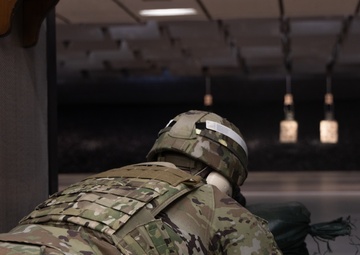 Southern European Task Force Africa Soldiers qualify at M4 Carbine indoor range