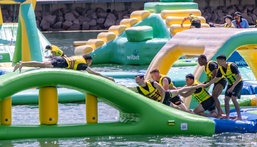 USS Dewey (DDG 105) Sailors compete in sports day during Exercise Kakadu 2024