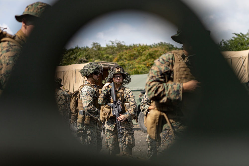 Marines begin train at Camp Fuji in support of Exercise Outlaw Wrath 24