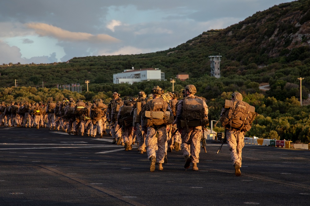 BLT 1/8 Sustainment Hike on USS Wasp (LHD 1)