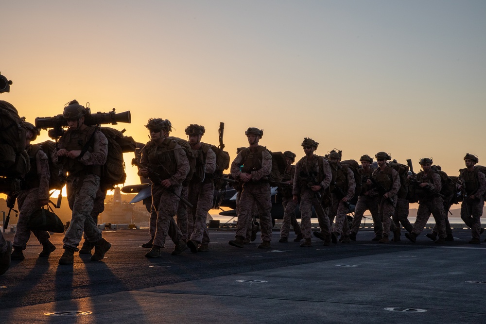 BLT 1/8 Sustainment Hike on USS Wasp (LHD 1)