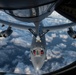 U.S. Air Force KC-135s refuel B-52 over North Sea