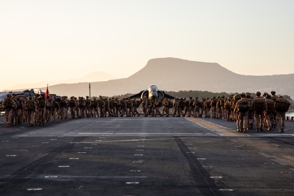 BLT 1/8 Sustainment Hike on USS Wasp (LHD 1)
