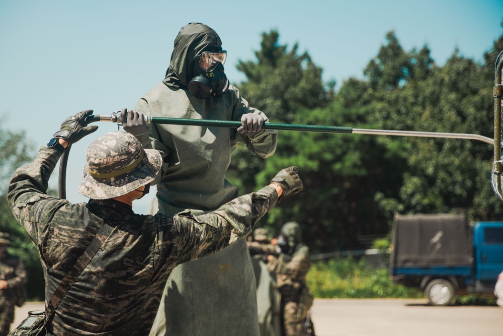 SY 24 | 15th MEU, 31st MEU, ROK Marines Conduct CBRN-response Training
