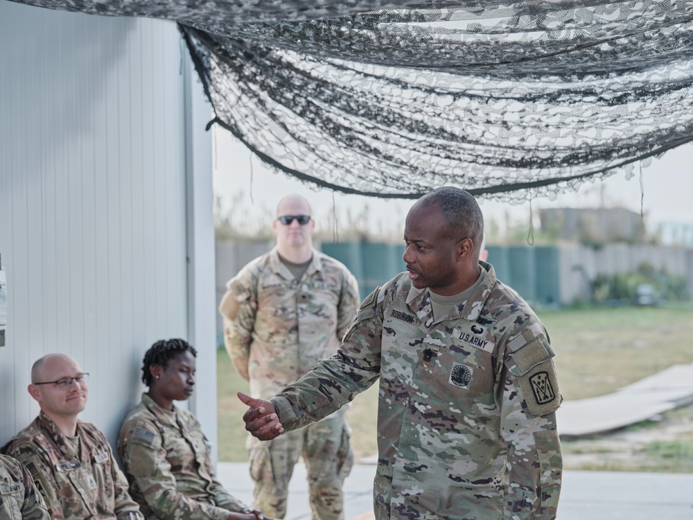 52d ADA BDE Command Sgt Maj. Visits Soldiers Deployed in Southeast Poland