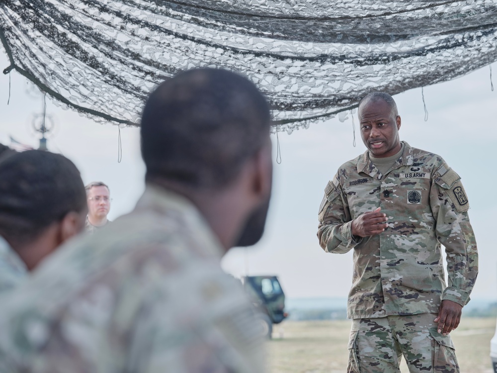 52d ADA BDE Command Sgt Maj. Visits Soldiers Deployed in Southeast Poland