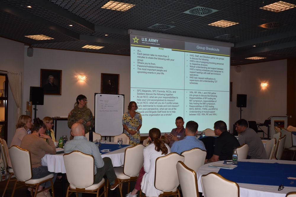 Public Health Command Europe hosted a three-day strategic off-site at the Sembach Community Activity Center, 10 – 12 Sept.