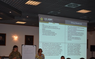 Public Health Command Europe hosted a three-day strategic off-site at the Sembach Community Activity Center, 10 – 12 Sept.