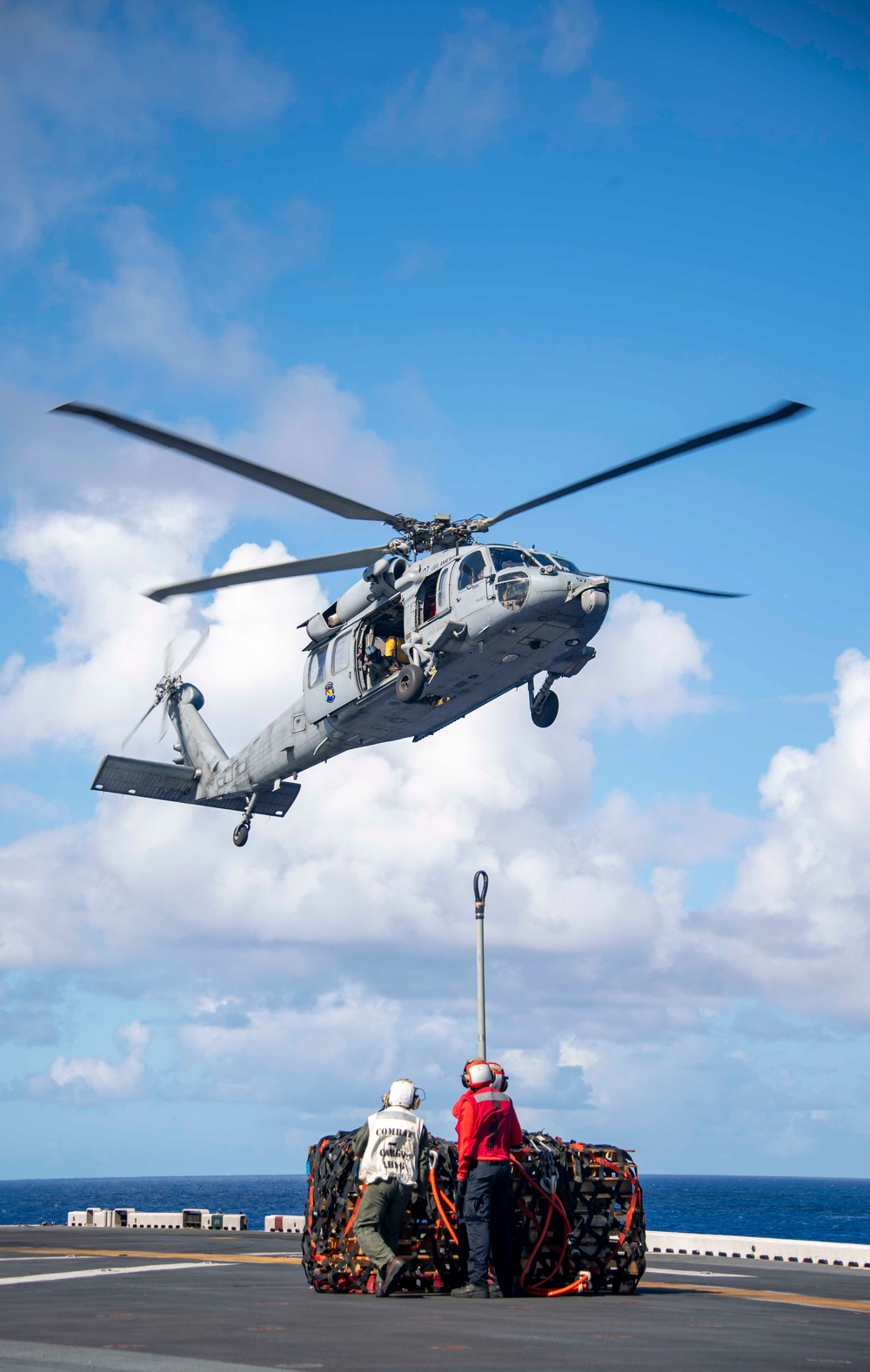 Vertical Replenishment Training Aboard USS America (LHA 6)