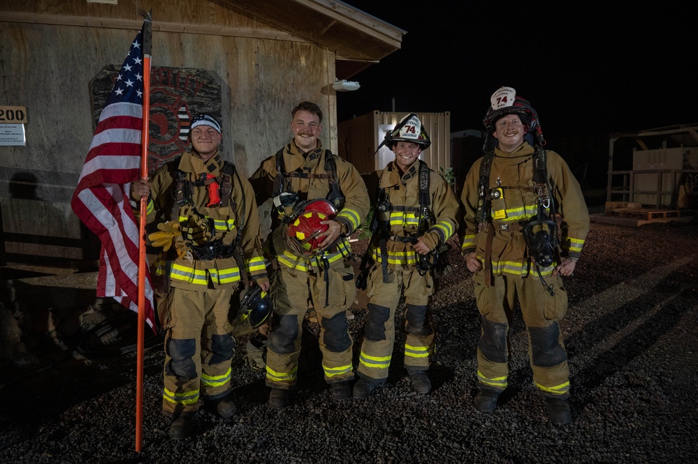 776th EABS firefighters host 9/11 memorial ruck