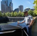 Coast Guard Members Lay Flowers During 9/11 Observance at Ground Zero