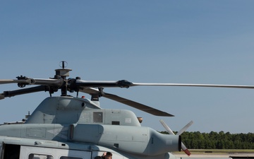 U.S. Marines with HMLA-167 conduct flight operations during Exercise Burmese Chase 24