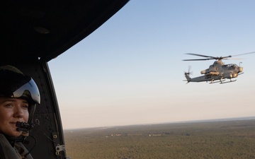 U.S. Marines with HMLA-167 conduct flight operations during Exercise Burmese Chase 24