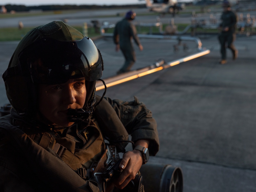 U.S. Marines with HMLA-167 conduct flight operations during Exercise Burmese Chase 24