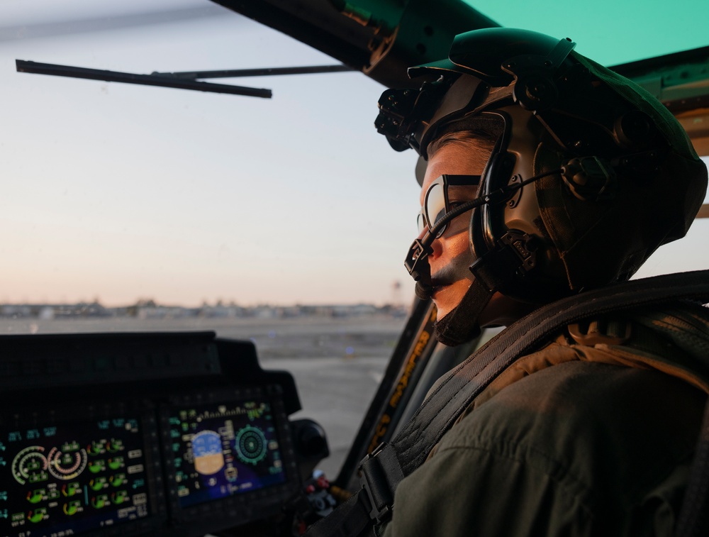 U.S. Marines with HMLA-167 conduct flight operations during Exercise Burmese Chase 24