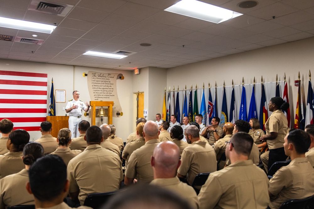 RADM Waters Visits NORU