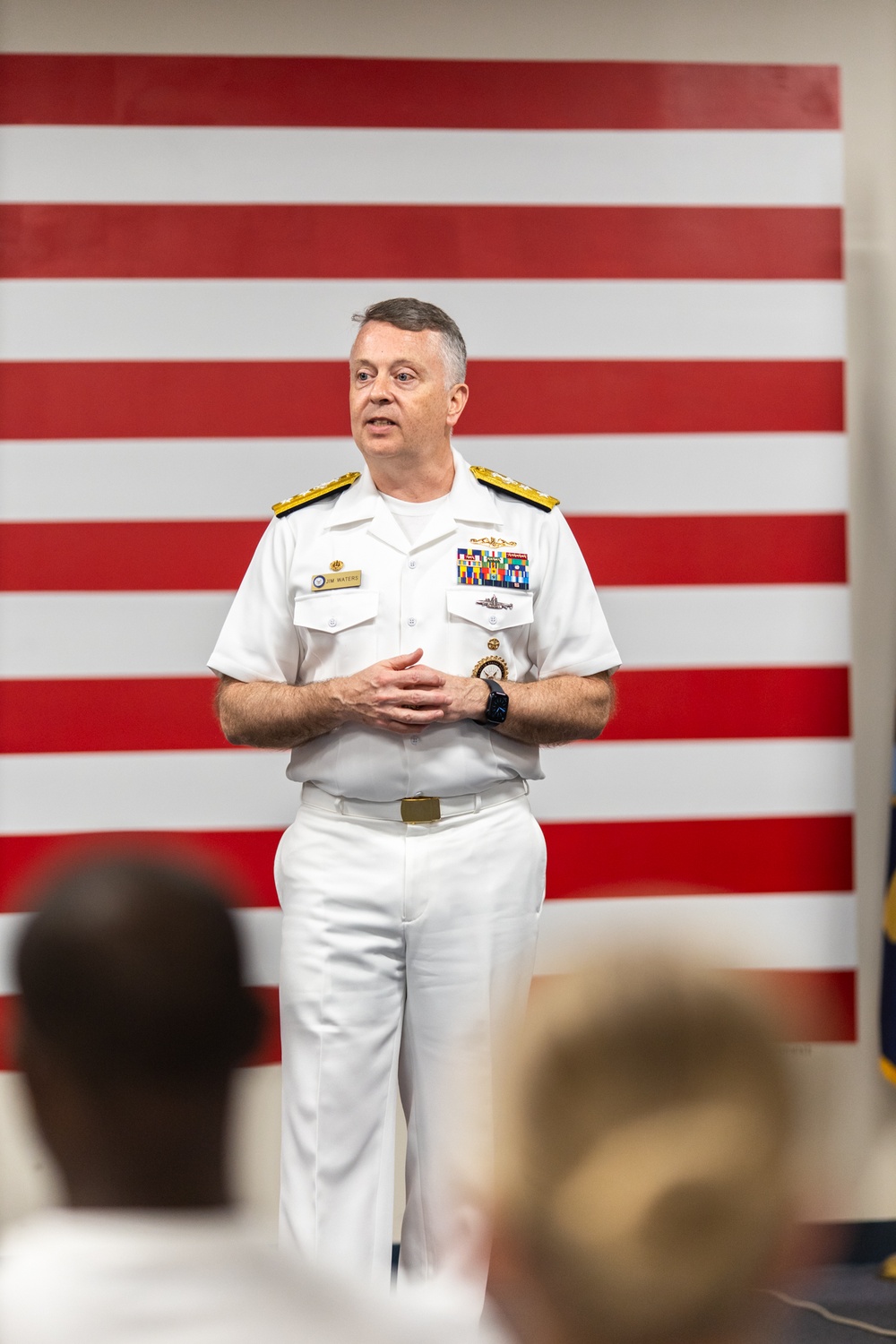 RADM Waters Visits NORU