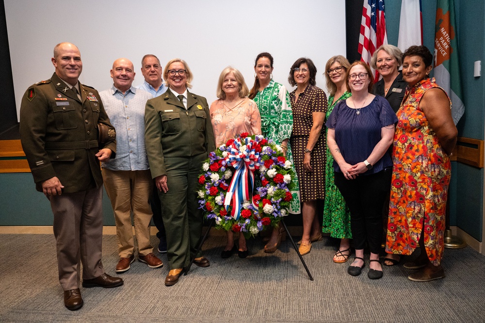 JBSA leader attends wreath laying ceremony at LBJ National Historical Park