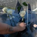 Coast Guard Members Lay Flowers During 9/11 Observance at Ground Zero