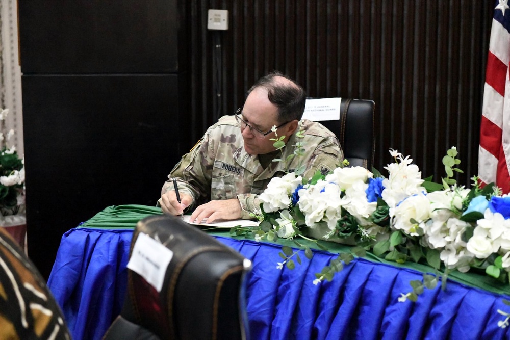 Michigan National Guard and Sierra Leone SPP Signing Ceremony