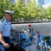 Coast Guard Members Lay Flowers During 9/11 Observance at Ground Zero