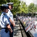 Coast Guard Members Lay Flowers During 9/11 Observance at Ground Zero