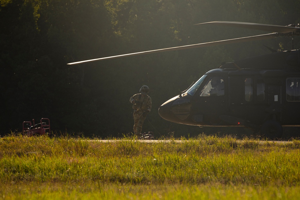 The Army Aviation Brigade Transports Old Guard Soldiers During Exercise Ambitious Guardian 2024