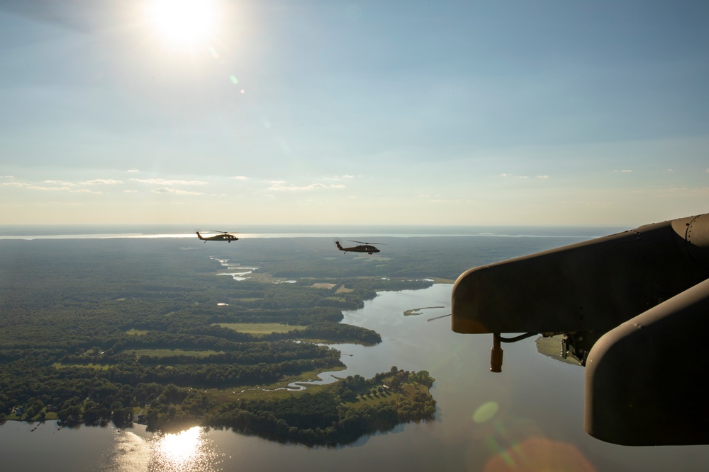 The Army Aviation Brigade Transports Old Guard Soldiers During Exercise Ambitious Guardian 2024